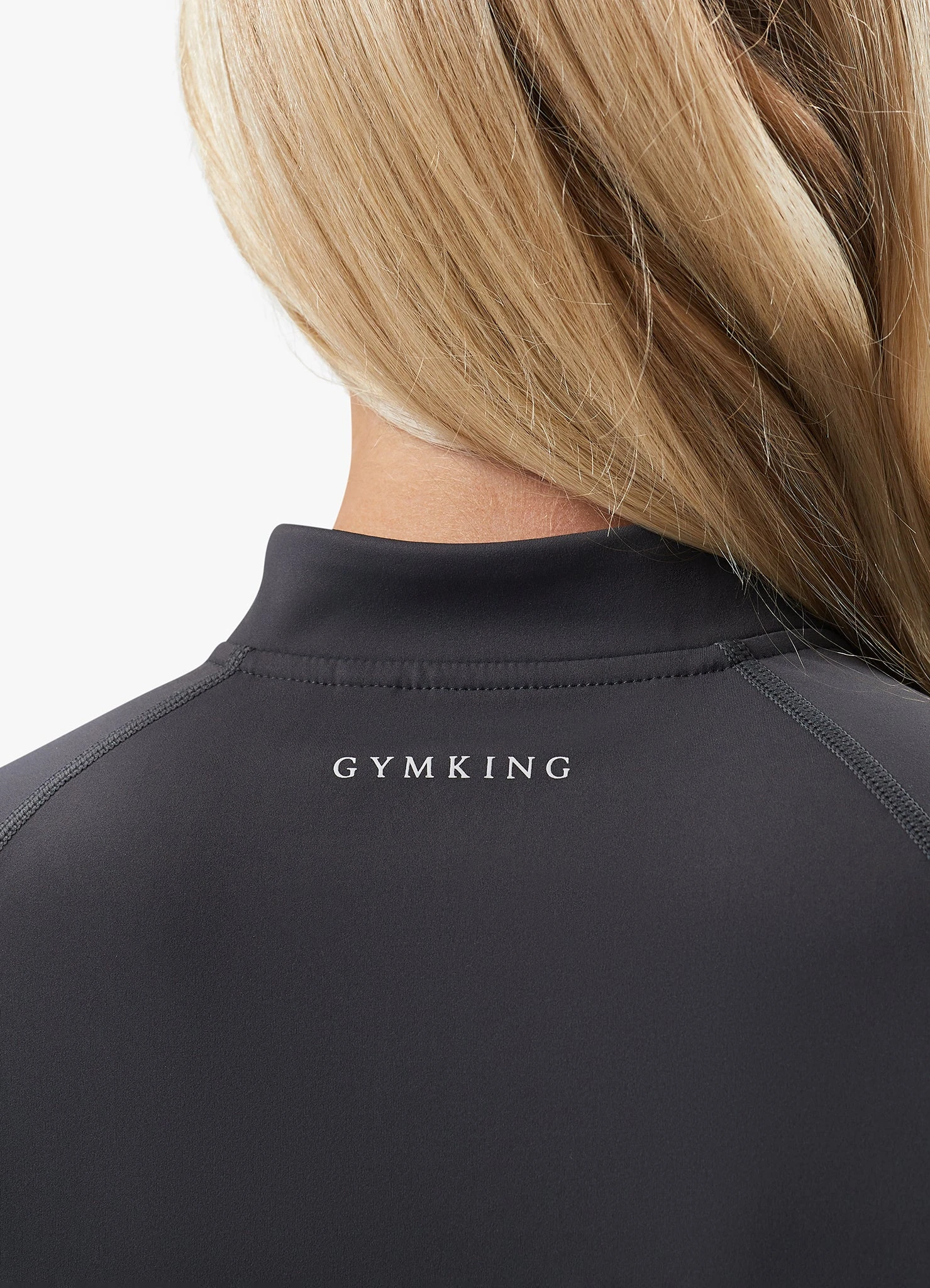 Gym King 365 Full Zip Funnel - Oyster Grey - Image 5