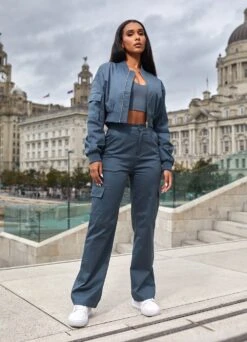 Gym King Woven Tracksuit - Storm Blue