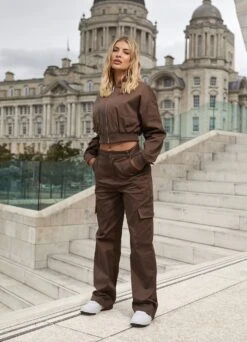 Gym King Woven Tracksuit - Chocolate