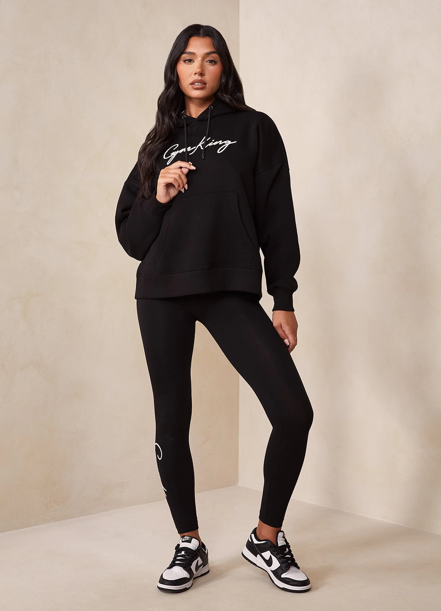 Gym King Script Hood - Black/White - Image 12