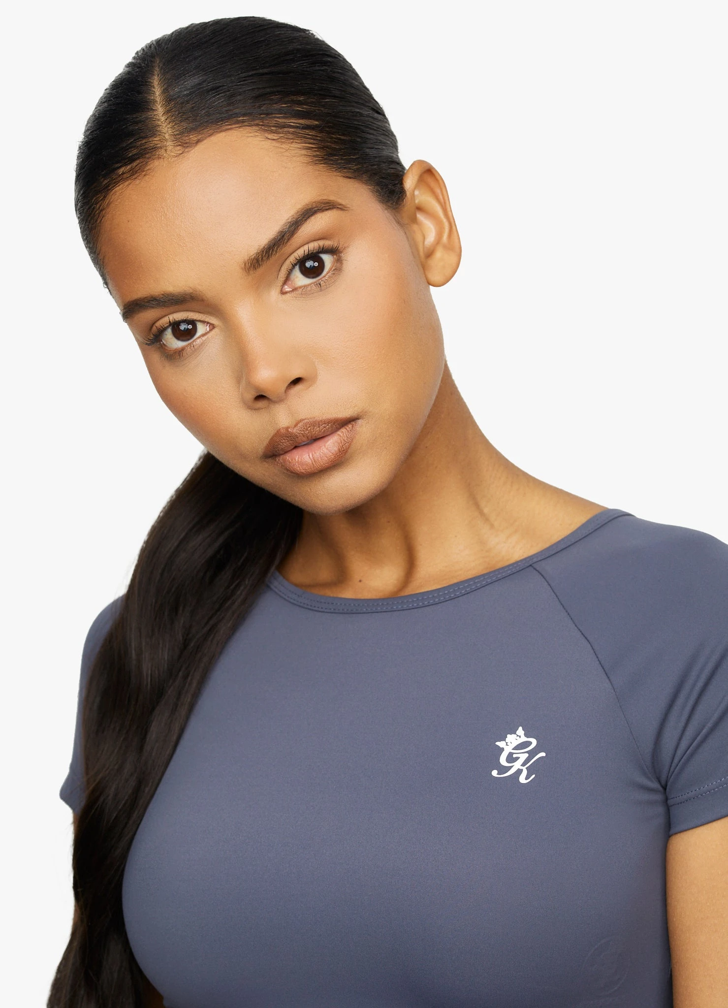 Gym King Dominate Cap Sleeve Crop Tee - Deep Navy - Image 7