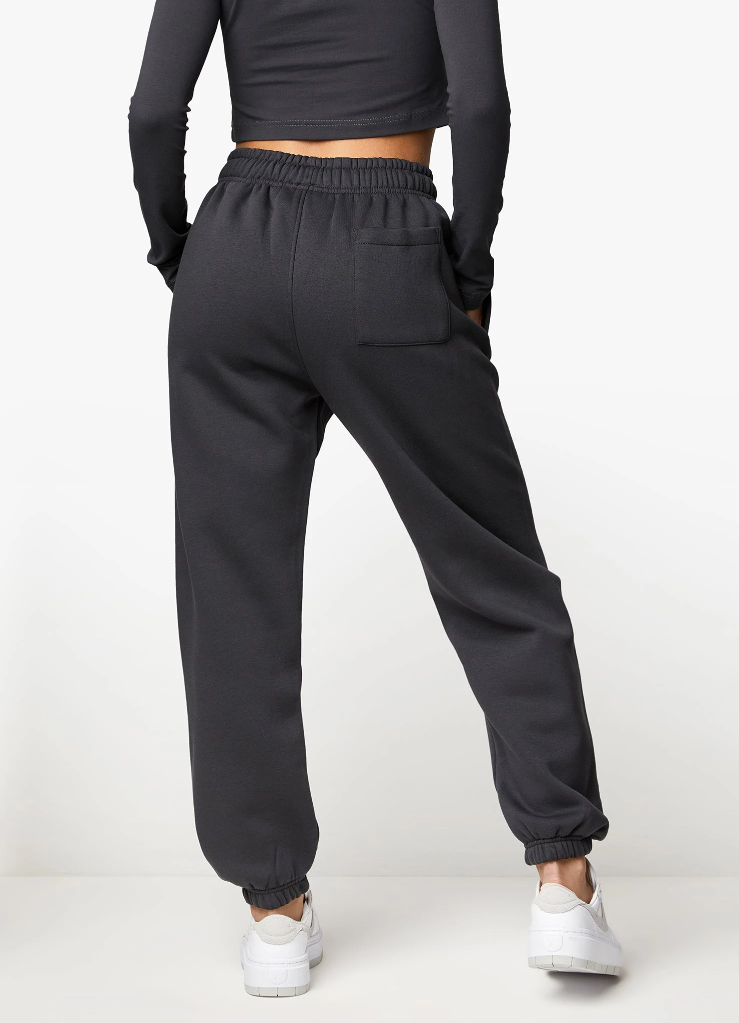 Gym King Established Relaxed Jogger - Dark Pewter/White - Image 13