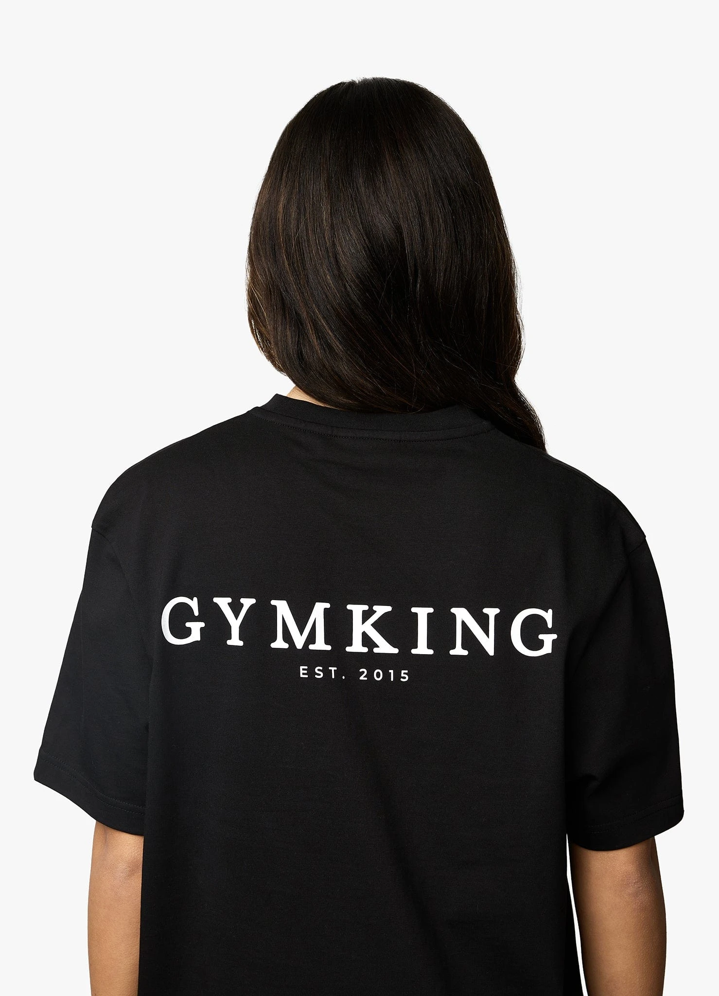 Gym King Established Boyfriend Tee - Black/White - Image 10