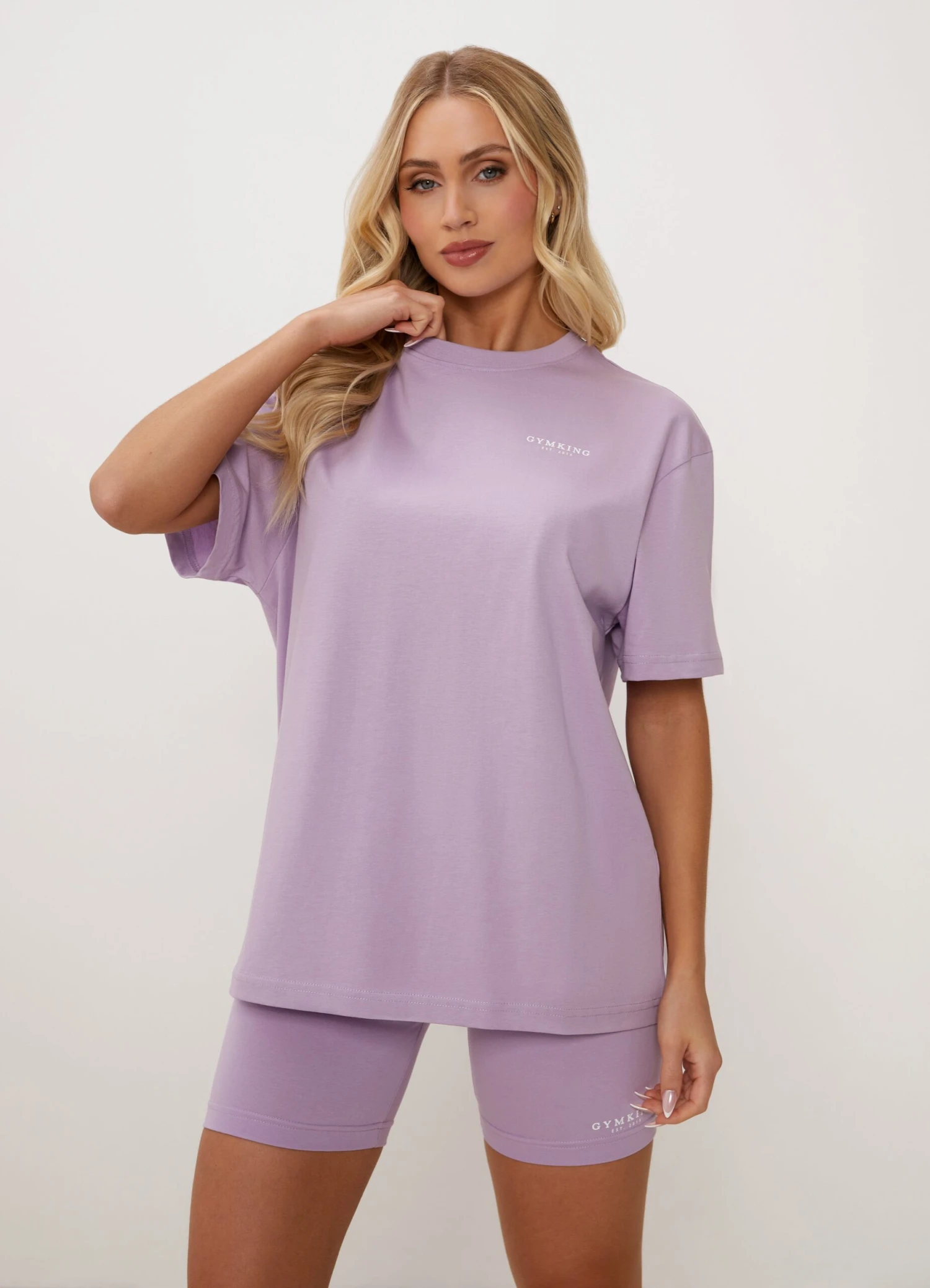 Gym King Established Boyfriend Tee - Lilac - Image 9