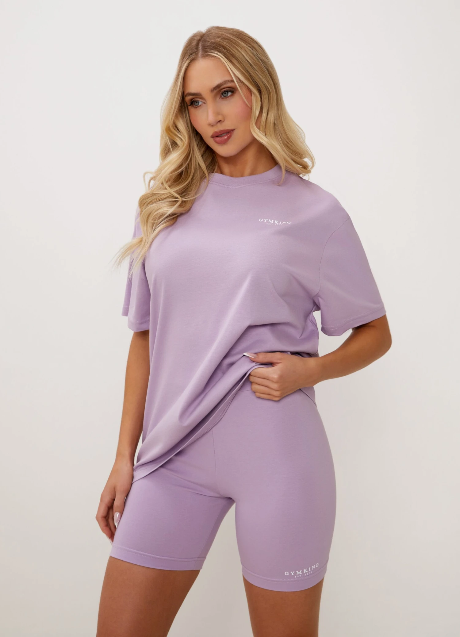 Gym King Established Boyfriend Tee - Lilac - Image 5