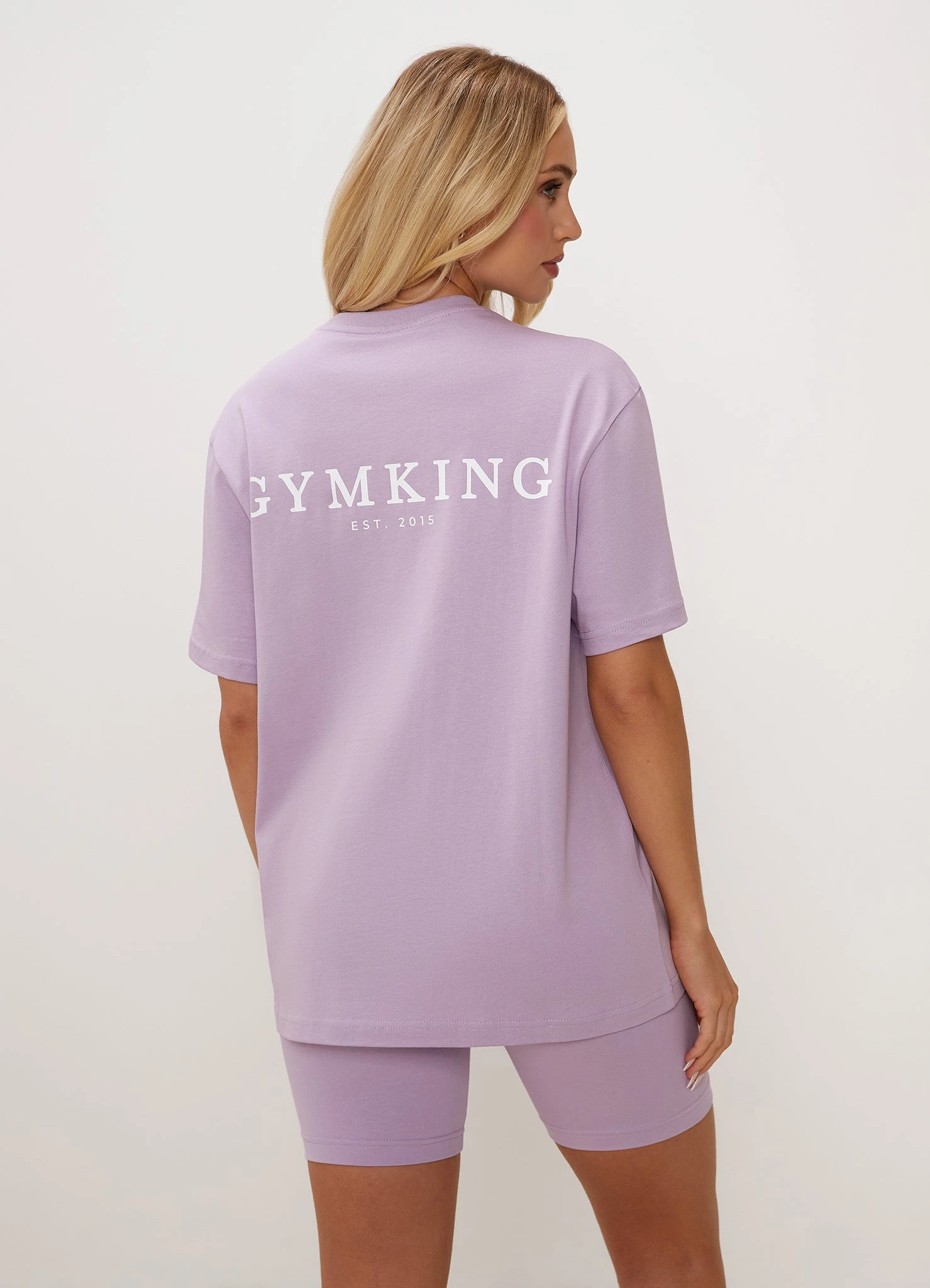Gym King Established Boyfriend Tee - Lilac - Image 6