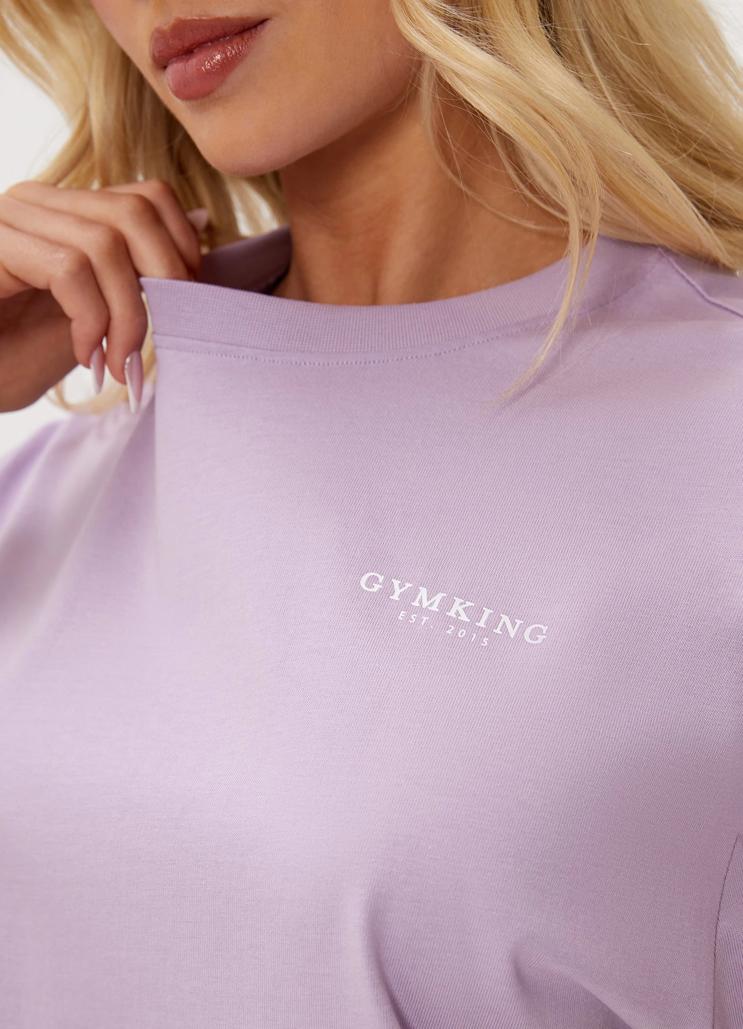 Gym King Established Boyfriend Tee - Lilac - Image 7