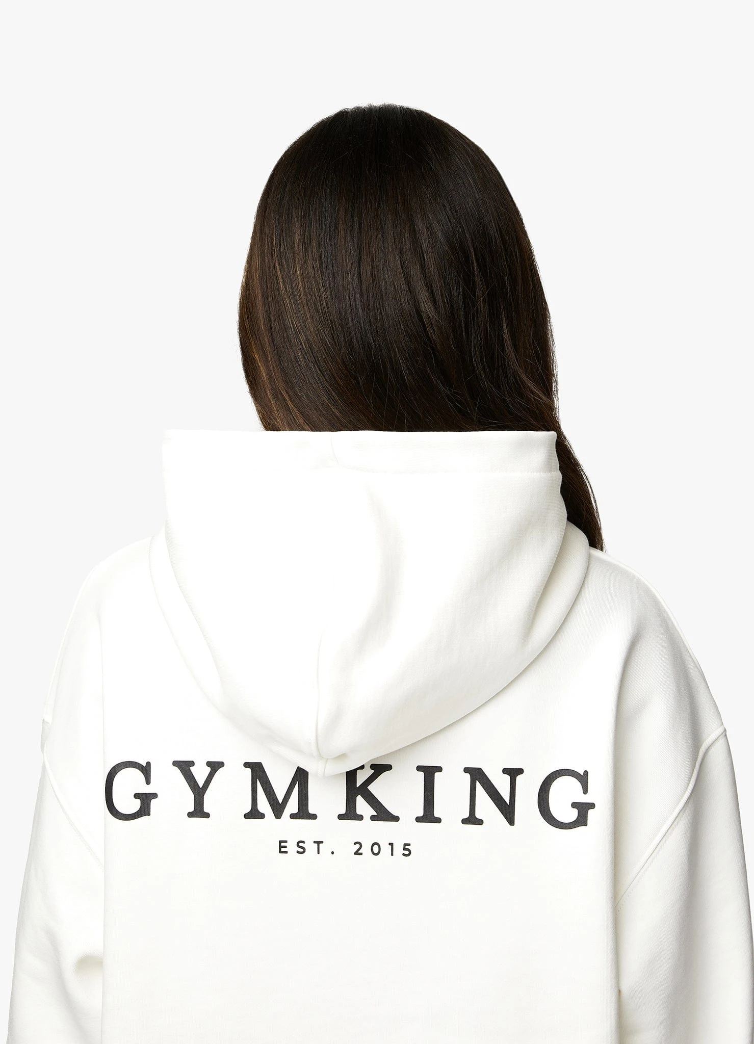 Gym King Established Relaxed Fit Hood - Cream - Image 11