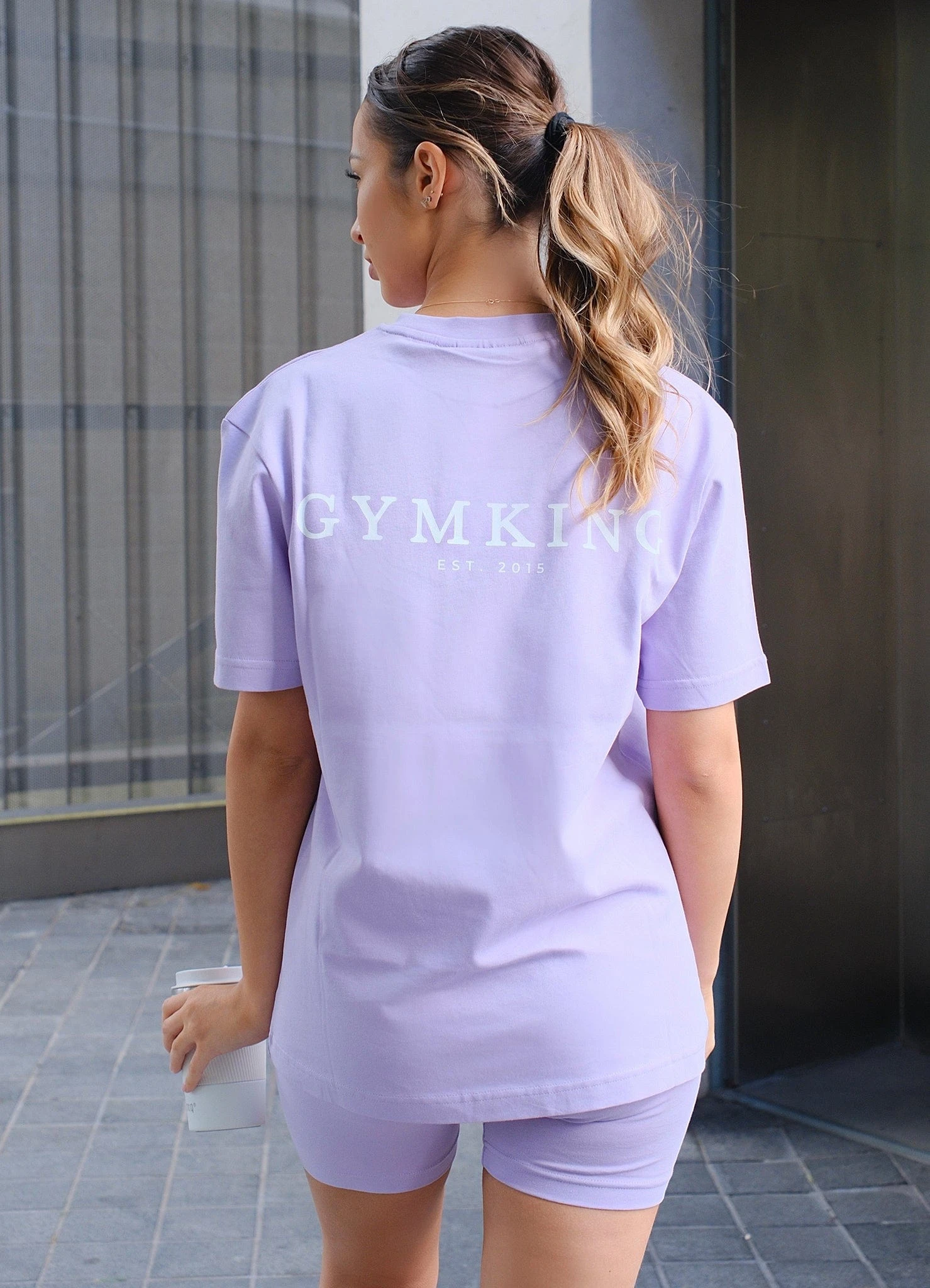 Gym King Established Boyfriend Tee - Lilac