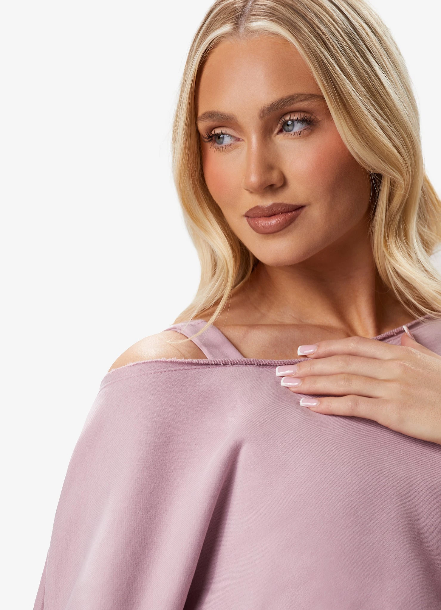 Gym King Move Your Way Crop Sweatshirt - Dusky Mauve - Image 15