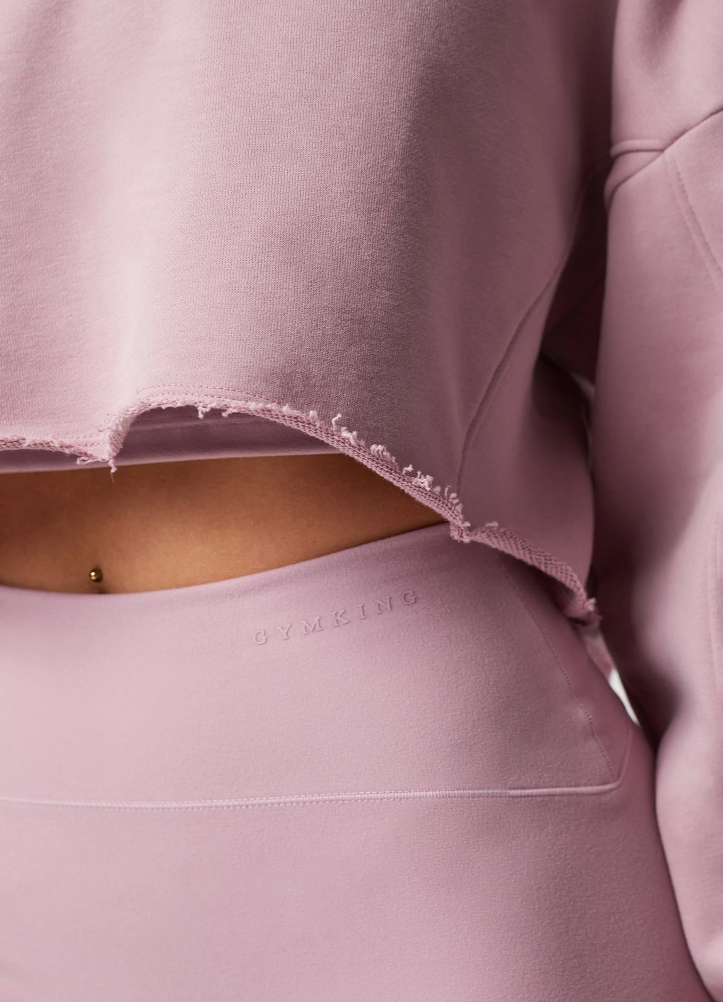 Gym King Move Your Way Crop Sweatshirt - Dusky Mauve - Image 12