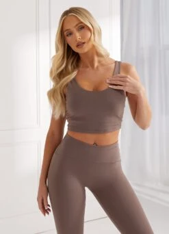 Gym King Peach Luxe Tank - Praline Luxe