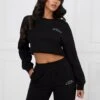 Gym King Radiance Crop Sweatshirt - Black