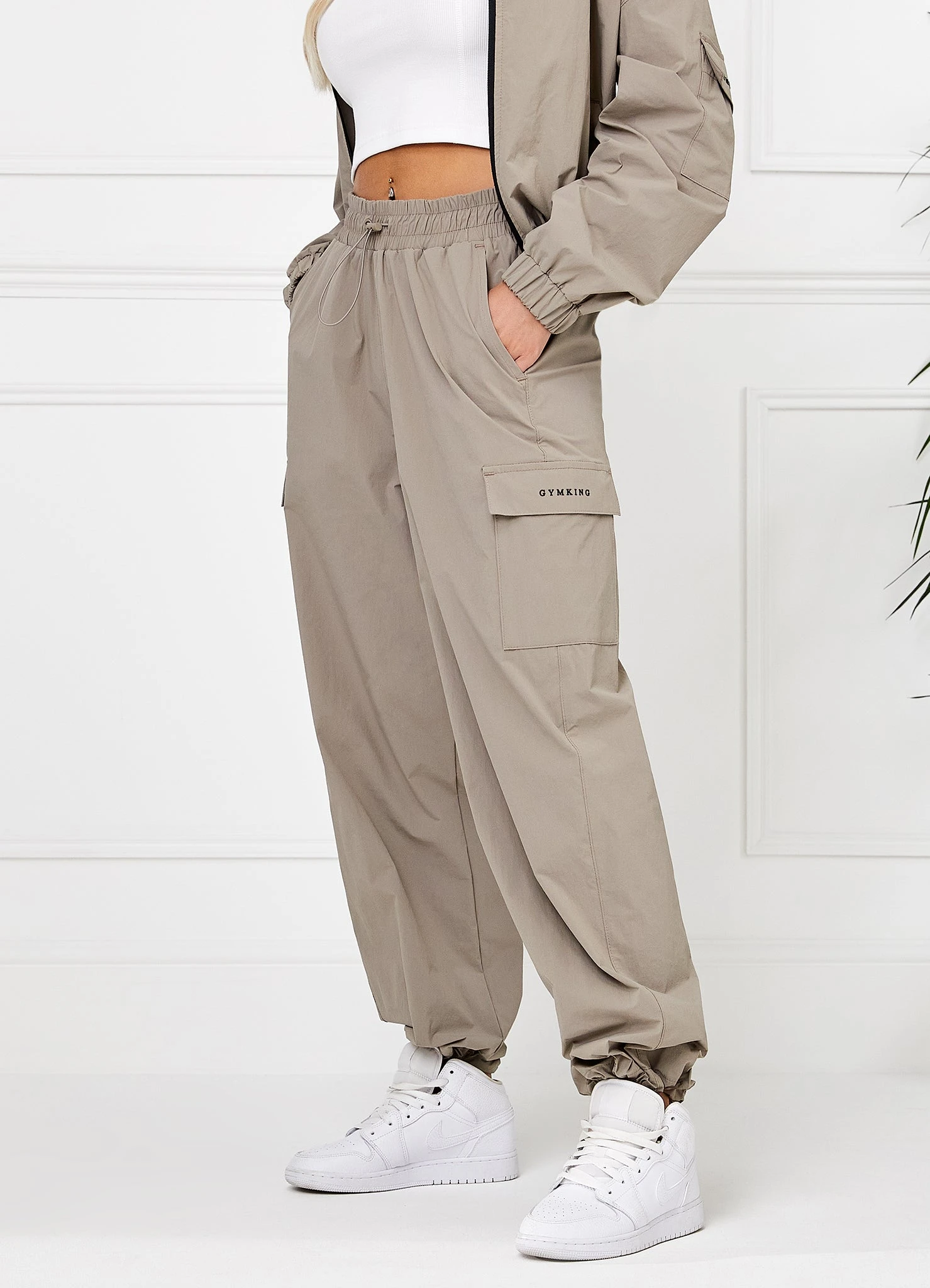Gym King Utility Woven Cargo Pant - Mocha - Image 3