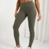 Gym King Peach Luxe Legging - Olive Luxe
