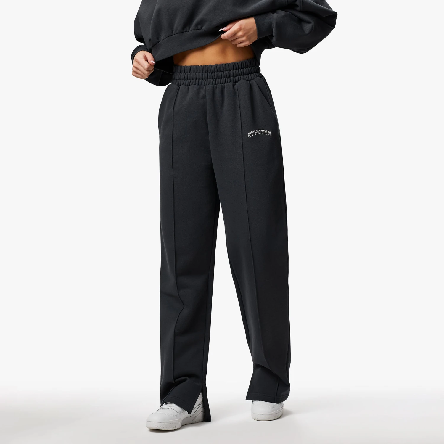 Gym King Refresh Straight Leg Jogger - Dark Pewter - Image 2