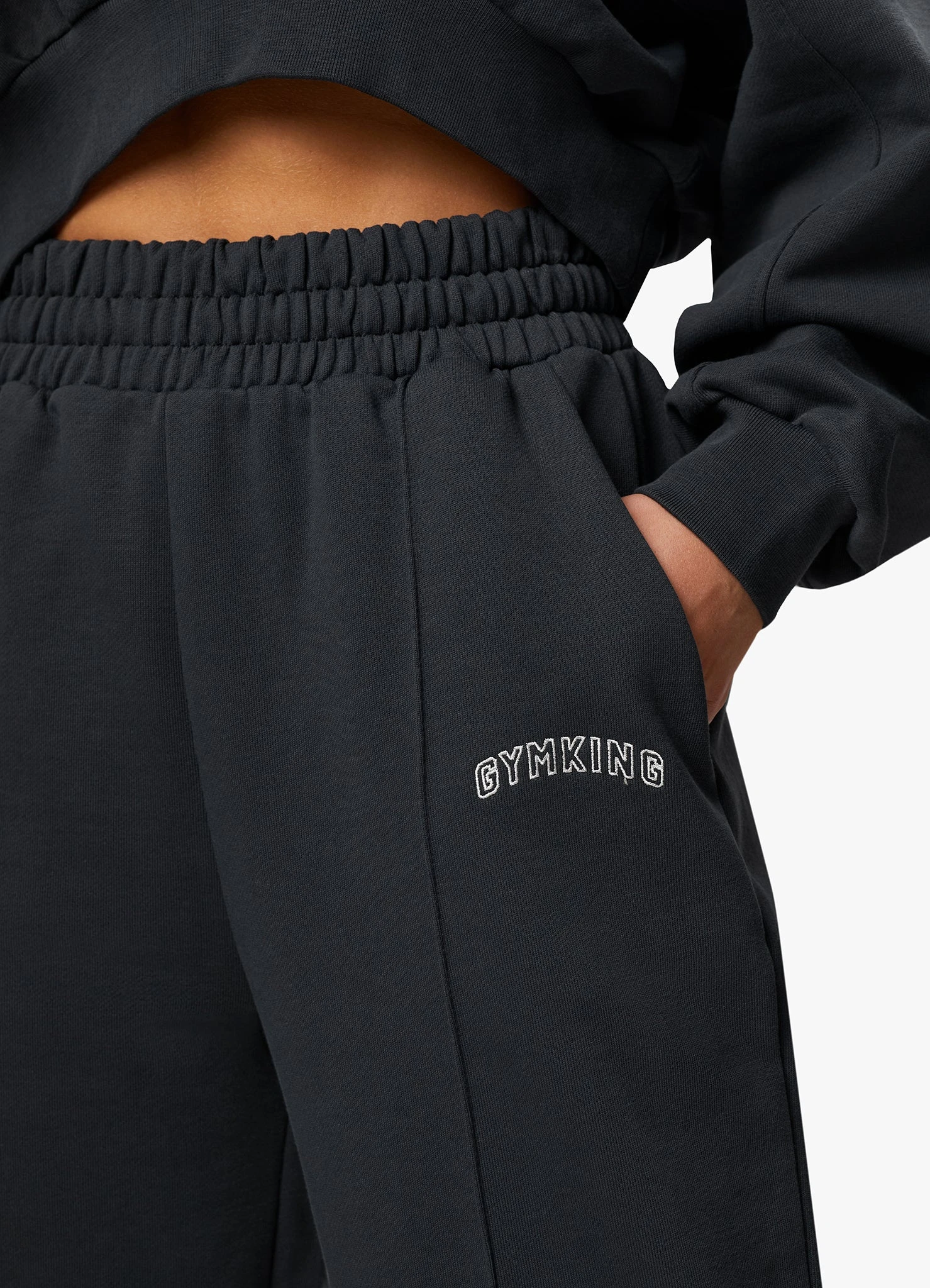 Gym King Refresh Straight Leg Jogger - Dark Pewter - Image 5
