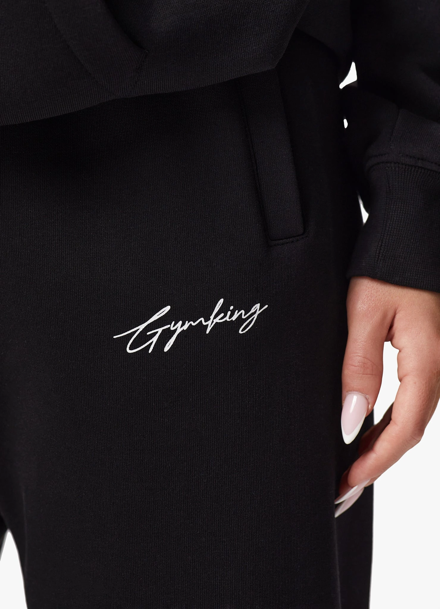 Gym King Reset Sweatpant - Black - Image 10