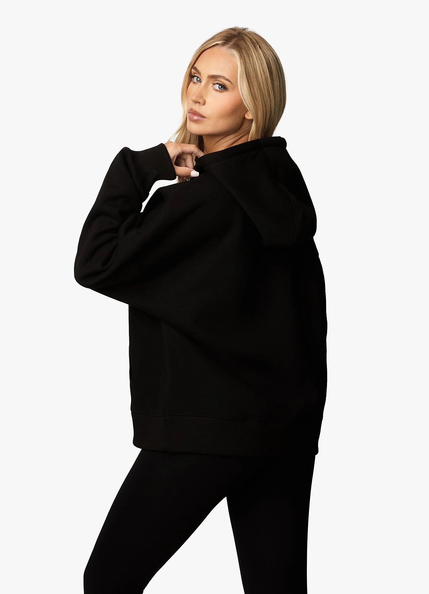 Gym King Script Hood - Black/White - Image 5