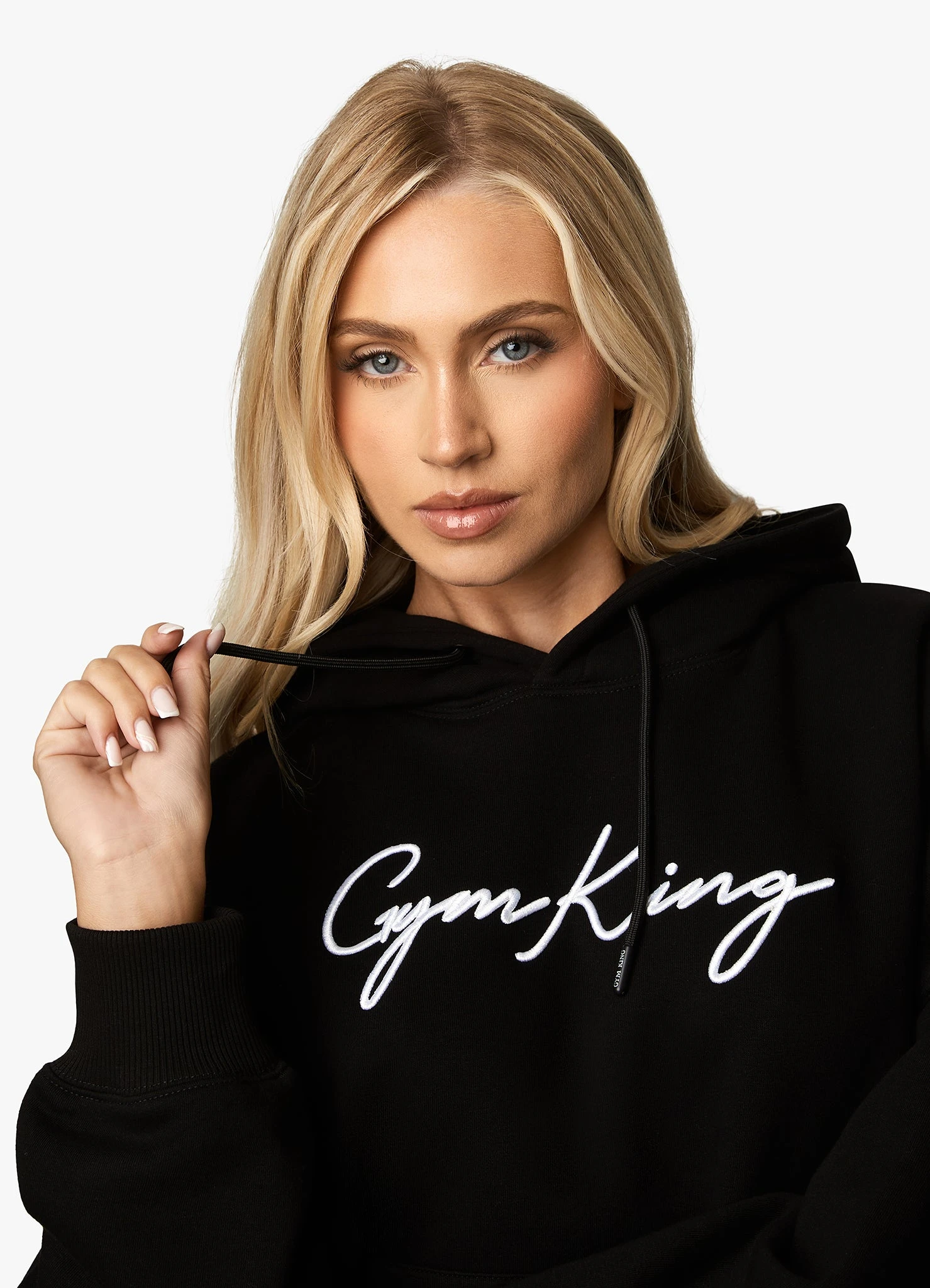 Gym King Script Hood - Black/White - Image 3