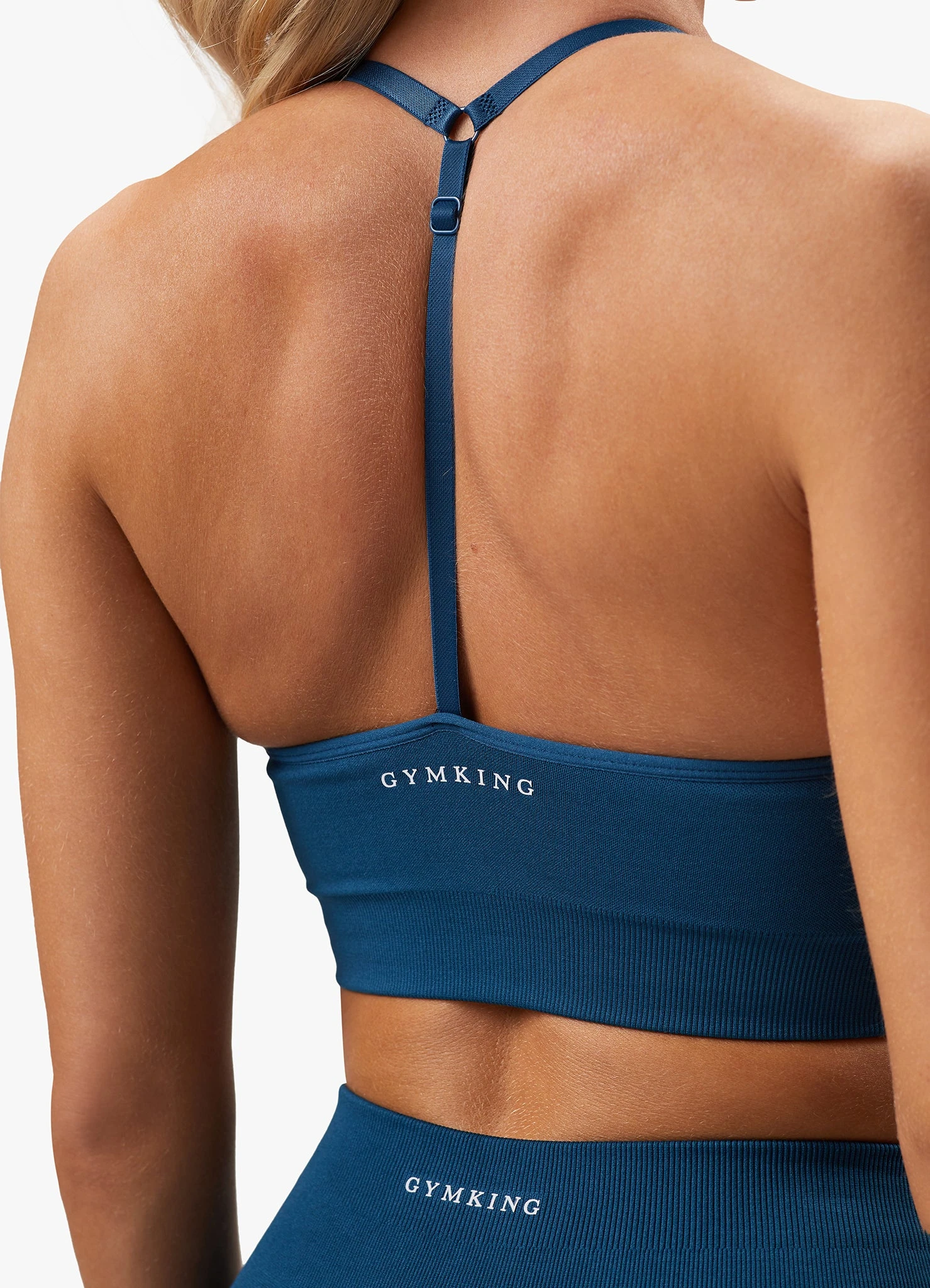 Gym King Sculpt Seamless Bra - Marine Teal - Image 10