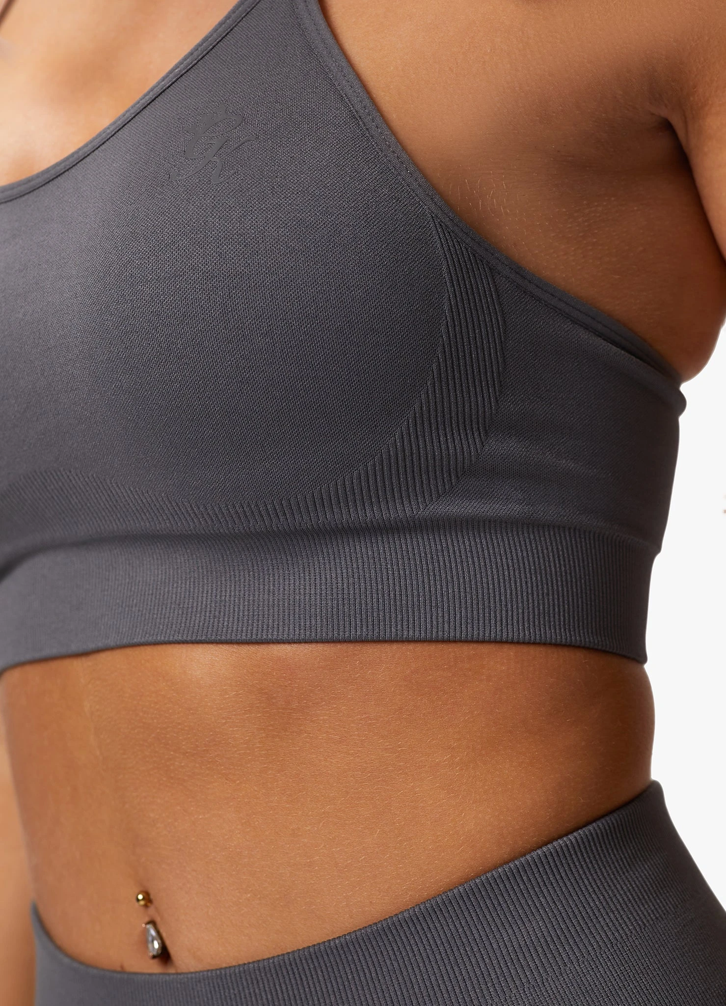 Gym King Sculpt Seamless Bra - Space Grey - Image 13