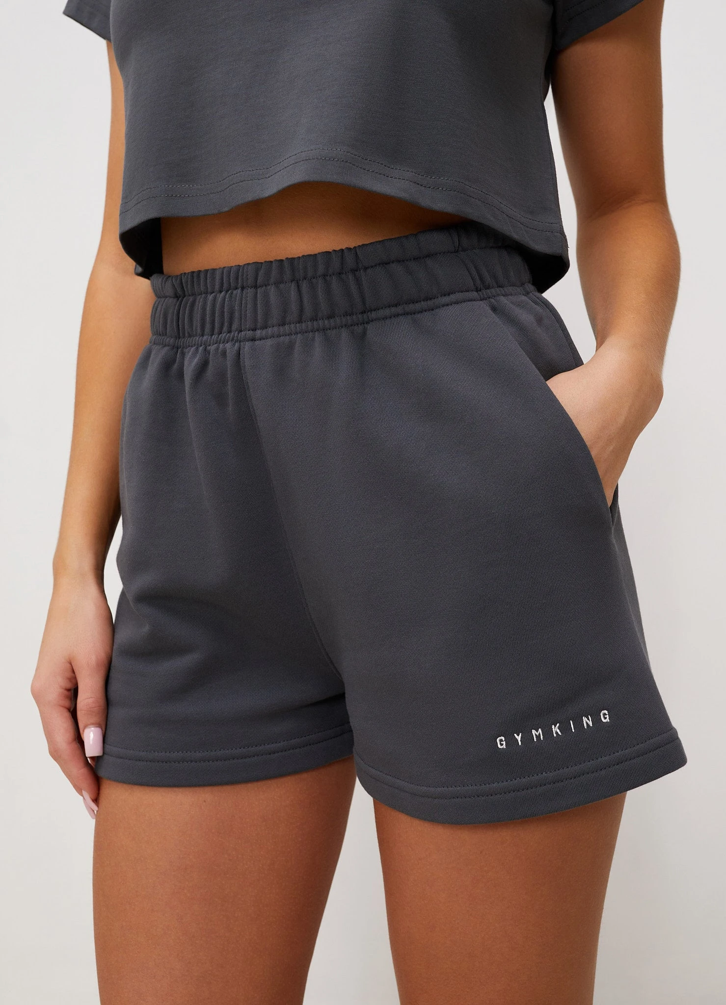 Gym King Shadow Short - Shadow Grey