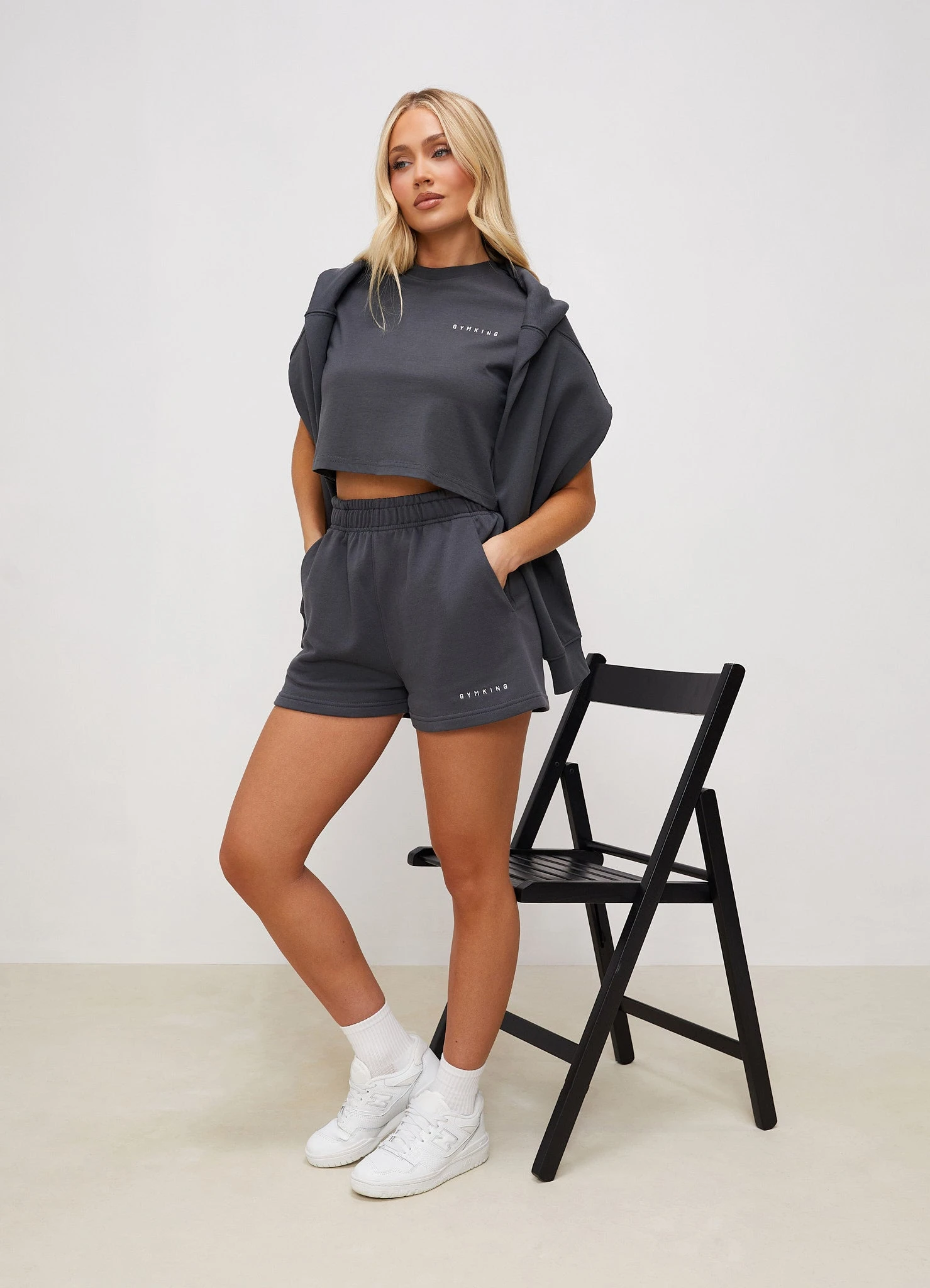 Gym King Shadow Short - Shadow Grey - Image 4