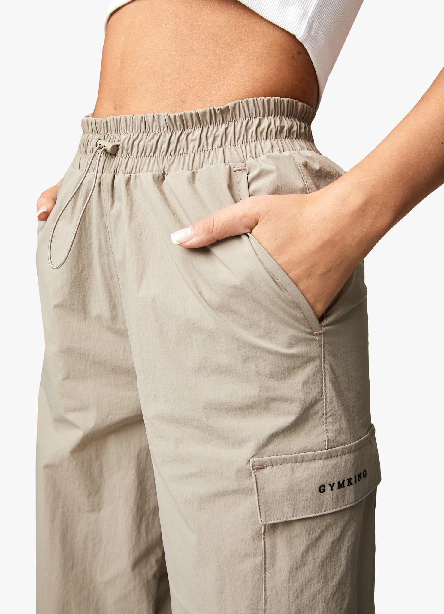 Gym King Utility Woven Cargo Pant - Mocha - Image 10
